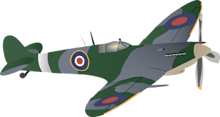 Supermarine Spitfire Fighter Aircraft Magnet