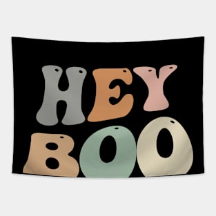 Hey Boo Groovy Spooky Halloween Design Gift Men Women Kids Tapestry