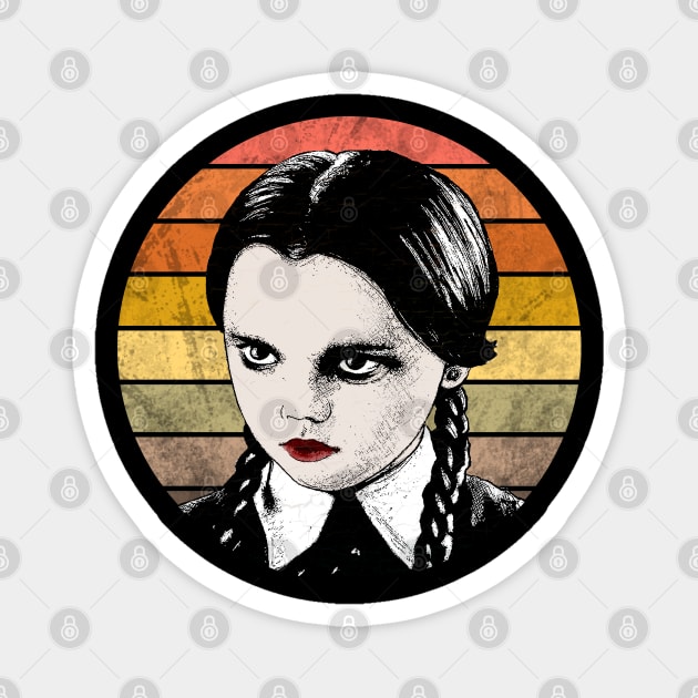 Wednesday Addams Magnet by valentinahramov