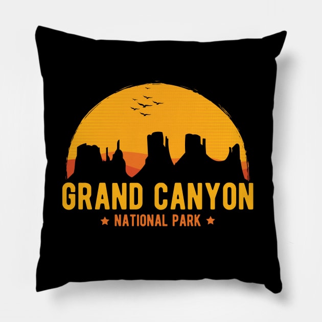 Grand Canyon National Park Arizona Sunset Pillow by HCMGift