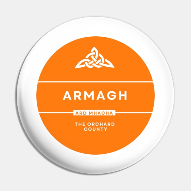 Armagh, County and GAA Colours Pin by TrueCelt