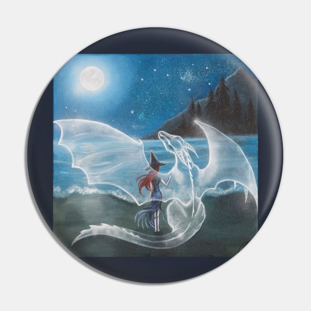 Under the moon II Pin by Draconisa Art