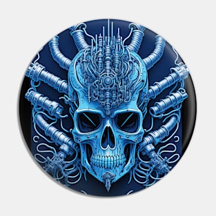 Cyborg Heads Pin