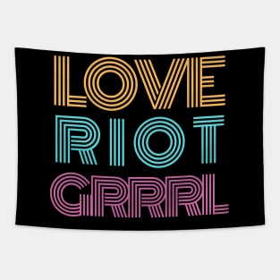 LOVE RIOT GRRRL Tapestry