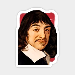 French Philosopher René Descartes illustration Magnet