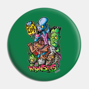 MONSTERS CLUB Pin