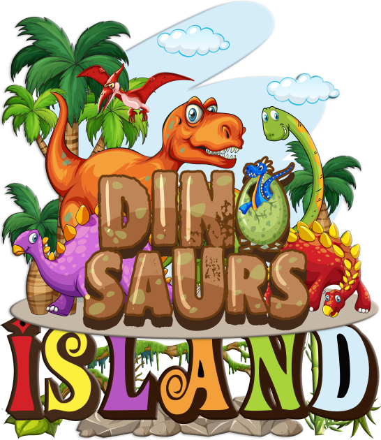 The Dinosaurs Island Kids T-Shirt by black8elise