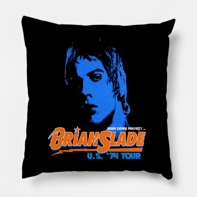 Glam Rocker Brian Slade world tour Pillow by UnlovelyFrankenstein