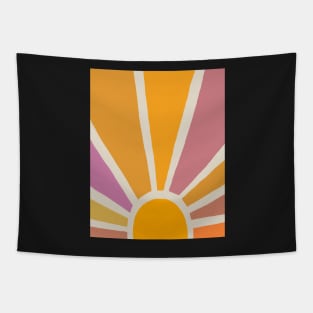 Abstract sun full of color, Colorful art print Tapestry
