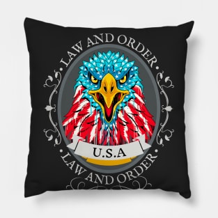 Law and Order American Eagle Pillow