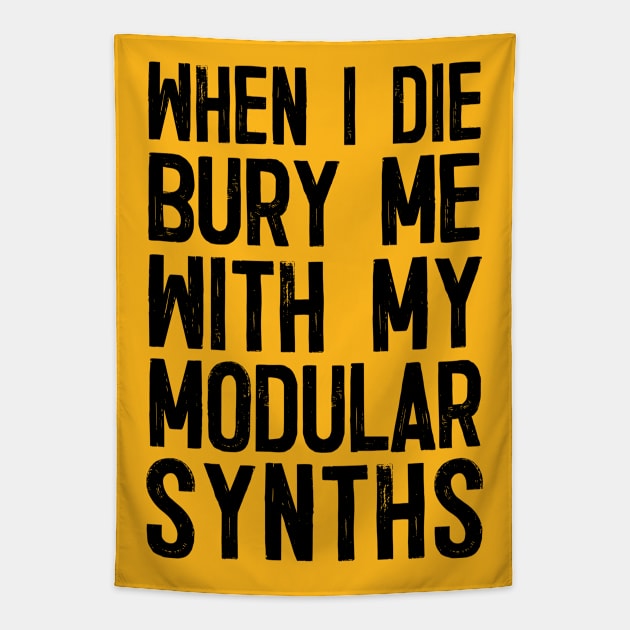 When I Die Bury Me With My Modular Synths Tapestry by DankFutura