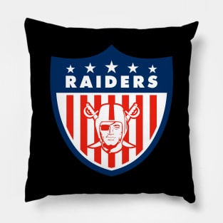 Oakland Raiders Badge Pillow