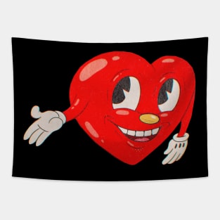 Retro heart Tapestry