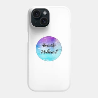 'Heavily Meditated' Text Phone Case