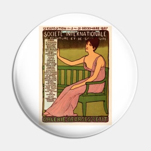 SOCIETE INTERNATIONALE Decorative Arts Exhibition Galerie Georges Petit Advertisement Pin