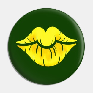 Yellow Lips Pin