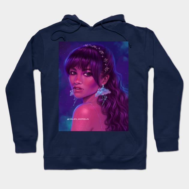 Euphoria Zendaya Purple Hoodie