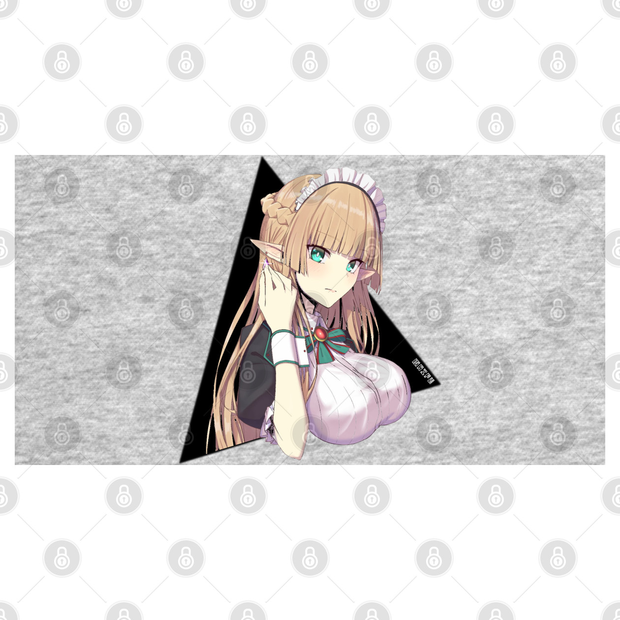 Elf Anime Maid Girl in Anime Hoodie TeePublic