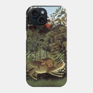 Henri Rousseau Hungry Lion Phone Case