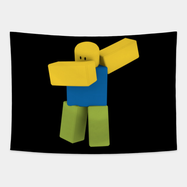 Dabbing Roblox Noob Dab Roblox Tapestry Teepublic - try these roblox noob dab decal