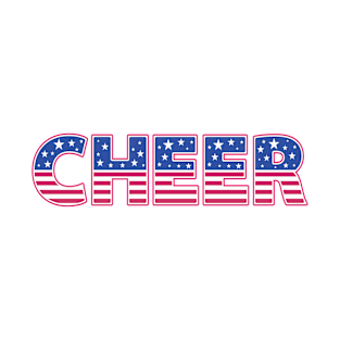 Cheer American Star And Stripe T-Shirt