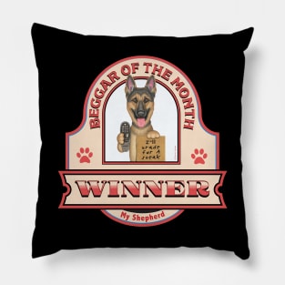 German Shepherd-Beggar of the Month Winner Pillow