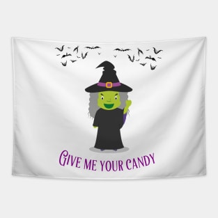 give me your candy for the halloween lovers Tapestry