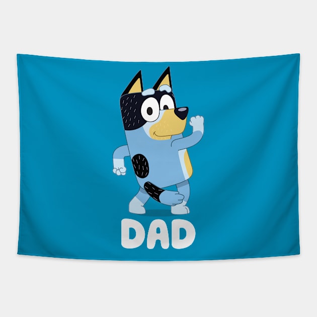 Best Dad - Bluey Tapestry by hadij1264