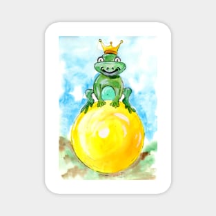 Frog Prince Watercolor Magnet