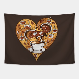 Coffee wave Tapestry