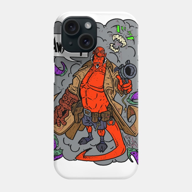 Hellboy Phone Case by AustinLBrooksART