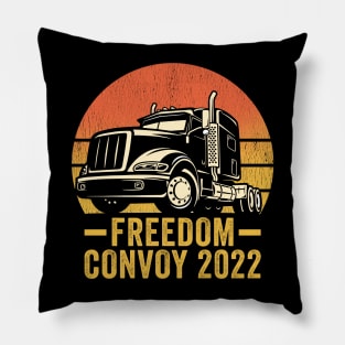 Support Freedom Convoy 2022 Canadian Truckers Pillow