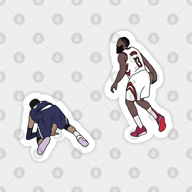 James Harden Crosses Over Jamal Murray Magnet by rattraptees