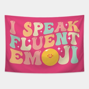I Speak Fluent Emoji Groovy Tapestry