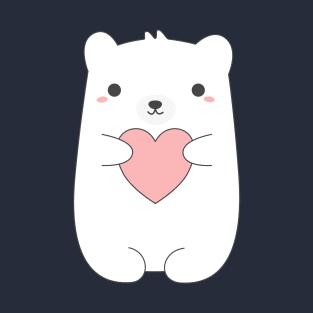 Kawaii and cute polar bear t-shirt T-Shirt