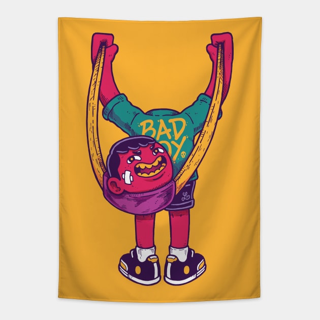 Bad Boy Tapestry by Lei Melendres