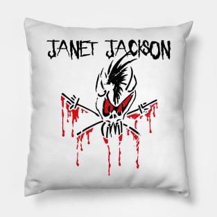 headbang janet j Pillow