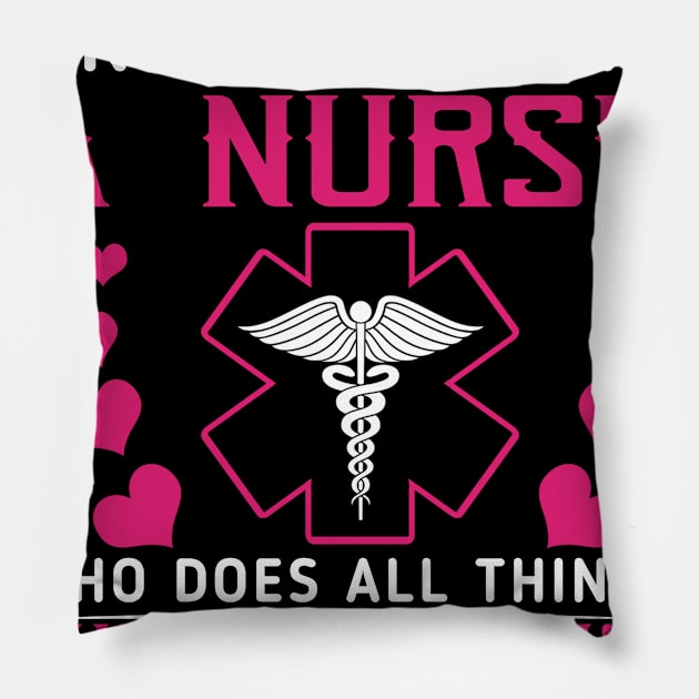 Never Underestimate A Nurse Who Does All Things Through Christ Who Strengthens Her Pillow by Ohooha