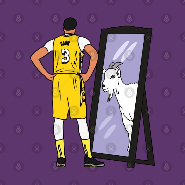 Anthony Davis Mirror GOAT by rattraptees