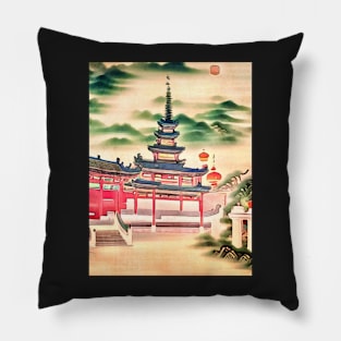 Traveling in China, motif 2 Pillow