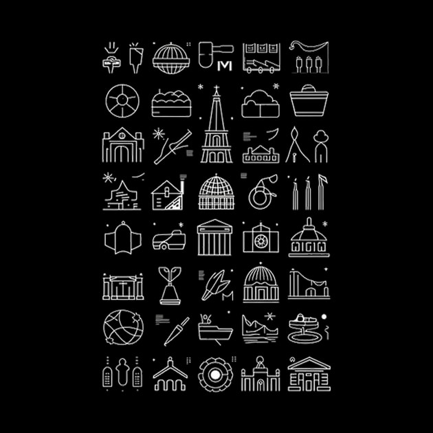 TRAVEL AND TOURISM ICONS by likbatonboot