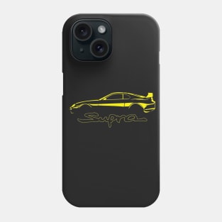 Toyota Yellow Supra MK4 Vintage Phone Case