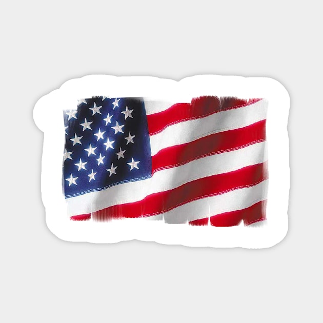 American flag Magnet by dodgerfl