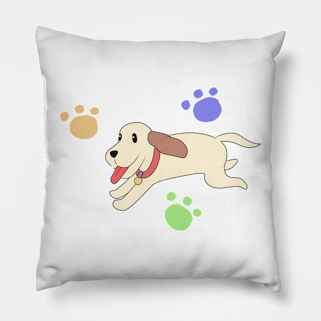 Running Dog Pillow by kelnan