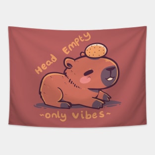 Head Empty Capybara Tapestry