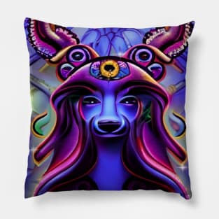 Trippy Anubis Pillow