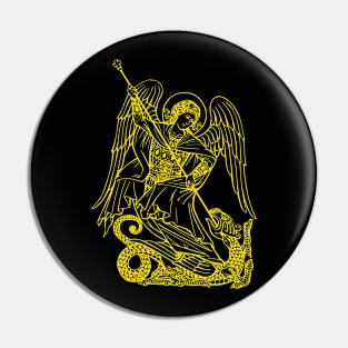 Saint Michael vanquishing the dragon Pin