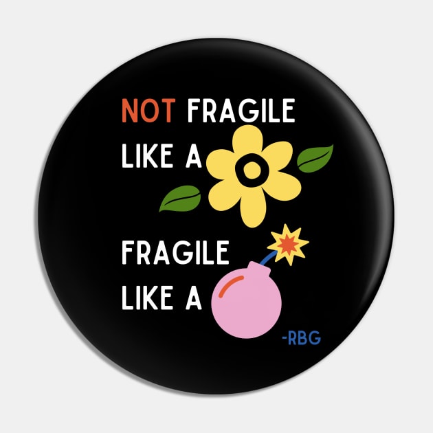 Fragile like a BOMB Pin by MidMod