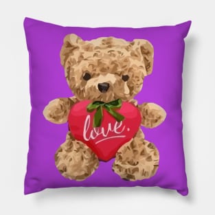 Let's Share Love - Bear Pillow