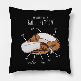 Anatomy of a Piebald Ball Python Pillow